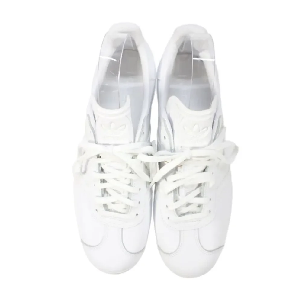 Adidas Mens Gazelle Leather Lace-Up Casual Sneakers White Size 8